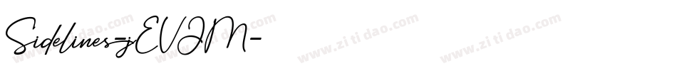 Sidelines-jEVJM字体转换