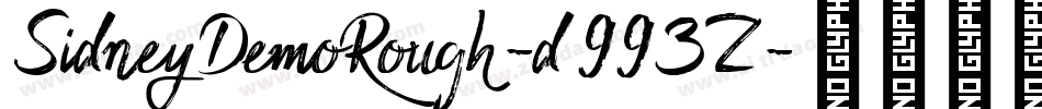 SidneyDemoRough-d993Z字体转换