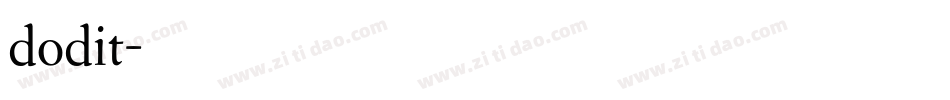 dodit字体转换