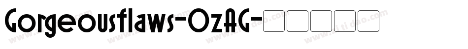 Gorgeousflaws-0zAG字体转换