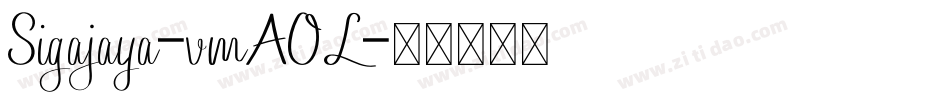 Sigajaya-vmAOL字体转换