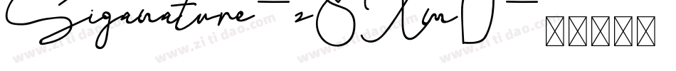 Siganature-z8Xm0字体转换