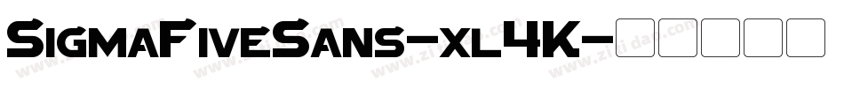 SigmaFiveSans-xl4K字体转换