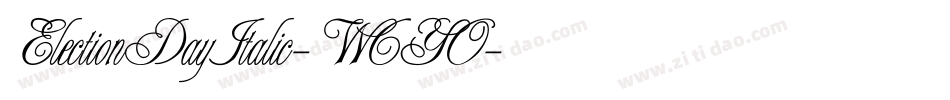 ElectionDayItalic-W6YO字体转换