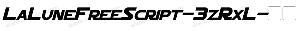 LaLuneFreeScript-3zRxL字体转换
