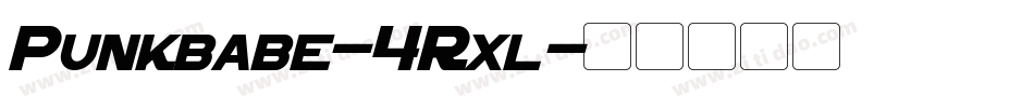 Punkbabe-4Rxl字体转换