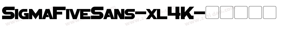 SigmaFiveSans-xl4K字体转换