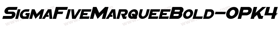 SigmaFiveMarqueeBold-OPK4字体转换