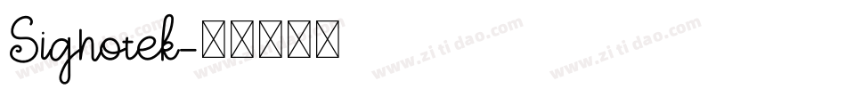 Signotek字体转换