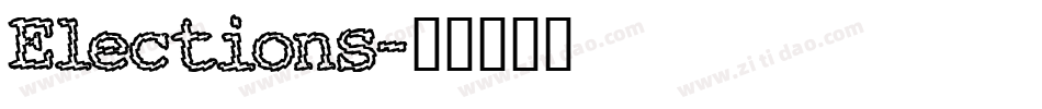 Elections字体转换