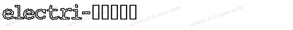 electri字体转换