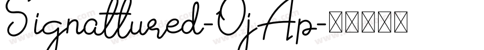 Signattured-OjAp字体转换
