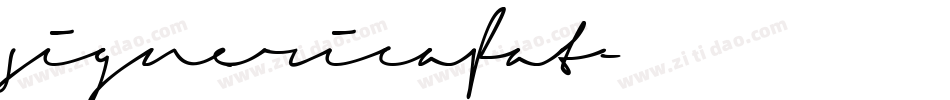 signericafat字体转换
