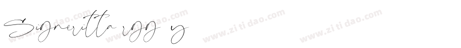 Signeritta-rgg3y字体转换 Signeritta-rgg3y字体转换