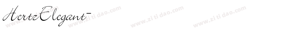 HertzElegant字体转换