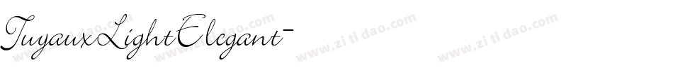 TuyauxLightElegant字体转换