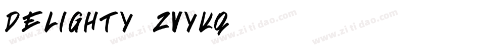 Delighty-ZVyKq字体转换