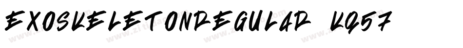ExoskeletonRegular-Kq57字体转换
