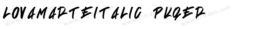 LovamarteItalic-PKqEr字体转换
