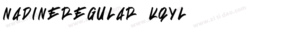 NadineRegular-KqYl字体转换 NadineRegular-KqYl字体转换