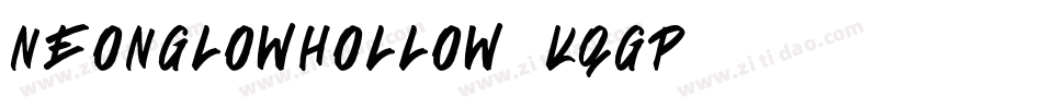 NeonGlowHollow-KqGp字体转换