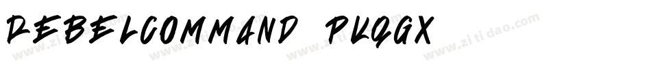 RebelCommand-PKqGx字体转换