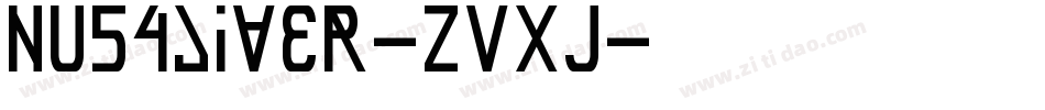 Nusaliver-ZVxJ字体转换