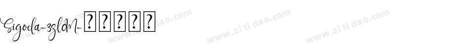 Sigoda-3zl0M字体转换 Sigoda-3zl0M字体转换