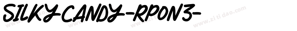 SilkyCandy-Rp0n3字体转换