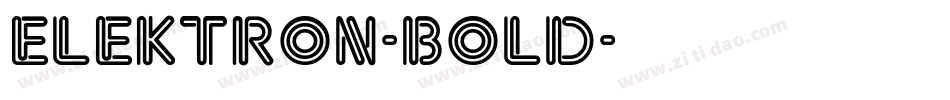 Elektron-Bold字体转换