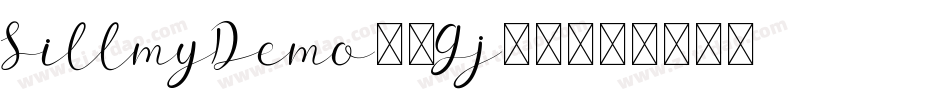 SillmyDemo-1Gj44字体转换