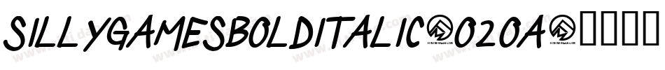 SillyGamesBoldItalic-O2oA字体转换 SillyGamesBoldItalic-O2oA字体转换