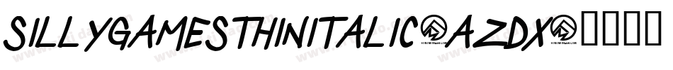 SillyGamesThinItalic-aZdx字体转换