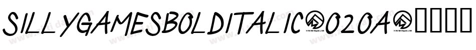 SillyGamesBoldItalic-O2oA字体转换 SillyGamesBoldItalic-O2oA字体转换