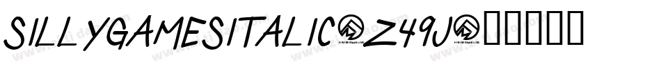 SillyGamesItalic-Z49J字体转换