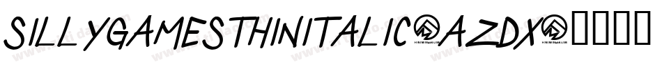 SillyGamesThinItalic-aZdx字体转换