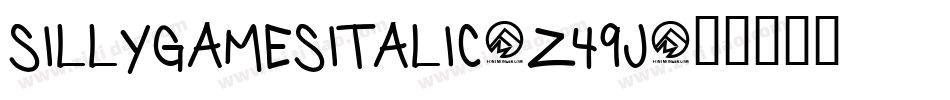 SillyGamesItalic-Z49J字体转换