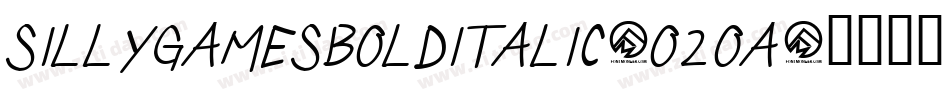 SillyGamesBoldItalic-O2oA字体转换 SillyGamesBoldItalic-O2oA字体转换