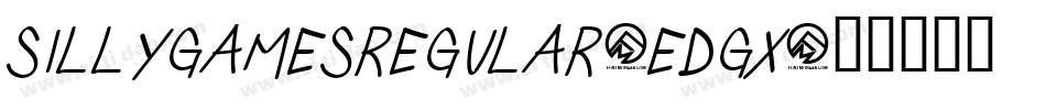 SillyGamesRegular-eDGx字体转换