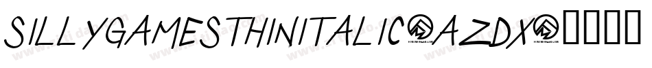 SillyGamesThinItalic-aZdx字体转换