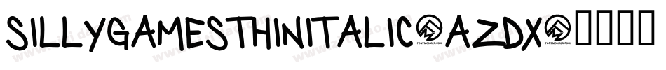 SillyGamesThinItalic-aZdx字体转换