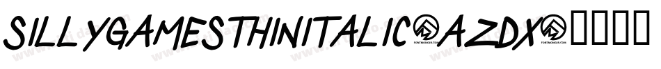 SillyGamesThinItalic-aZdx字体转换