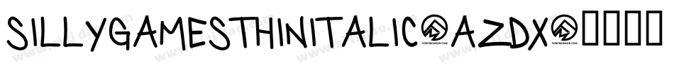 SillyGamesThinItalic-aZdx字体转换