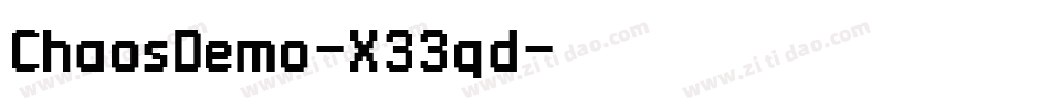 ChaosDemo-X33qd字体转换