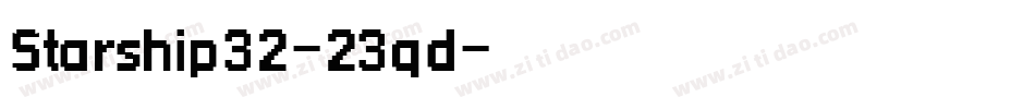 Starship32-23qd字体转换