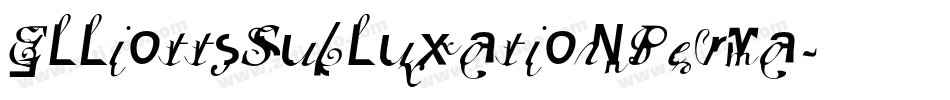 ElliottsSubluxationPerma字体转换