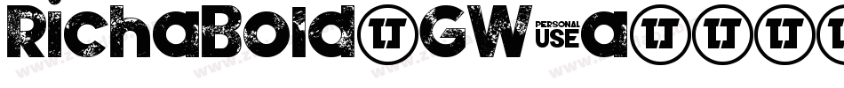 RichaBold-GW7a字体转换