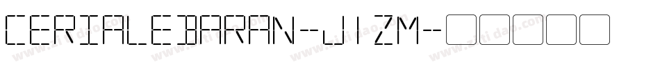 Cerialebaran-j1zM字体转换