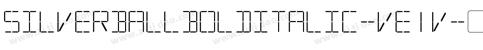 SilverballBoldItalic-Ve1V字体转换 SilverballBoldItalic-Ve1V字体转换