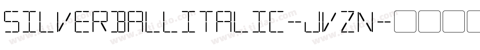 SilverballItalic-Jvzn字体转换